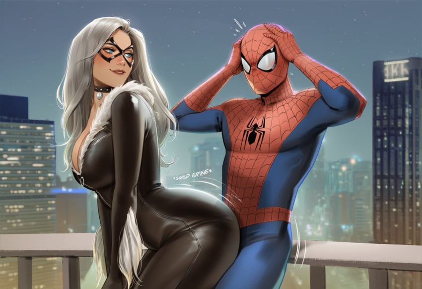 1boy 1boy1girl 1girls ai_generated big_ass big_breasts big_thighs black_cat_(marvel) breasts couple couple_(romantic) couple_love couples curvaceous curvy curvy_figure digital_media_(artwork) felicia_hardy female hips huge_ass huge_breasts huge_thighs large_ass large_breasts large_thighs legs light-skinned_female light-skinned_male light_skin marvel marvel_comics mature mature_female peter_parker phophopho slim_waist spider-man spider-man_(series) straight thick thick_hips thick_legs thick_thighs thighs voluptuous waist white_hair wide_hips wide_thighs
