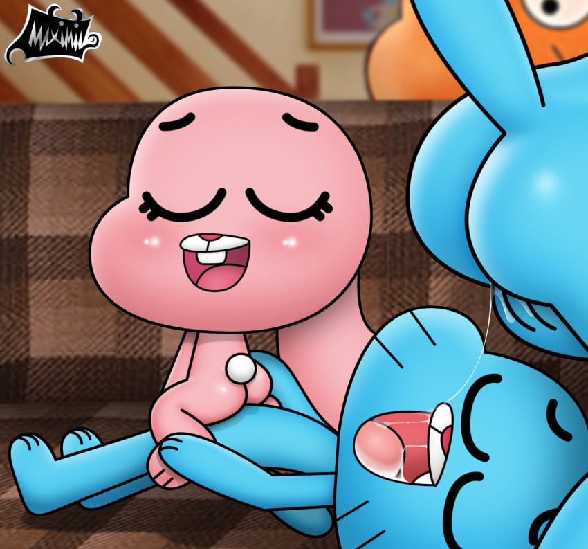 age_difference anais_watterson anthro anthro_on_anthro anthro_penetrated anthro_penetrating barefoot blue_body blue_fur bodily_fluids butt cartoon_network darwin_watterson eyes_closed family feet female female_penetrated fur genital_fluids genitals good_parenting group gumball_watterson incest male male/female male_penetrating male_penetrating_female mature_anthro mature_female maximilo nicole_watterson nude on_bottom on_top penetration penis_in_pussy pussy pussy_juice reverse_cowgirl_position sex smaller_on_top the_amazing_world_of_gumball vaginal vaginal_masturbation vaginal_penetration young young_anthro younger_female younger_male