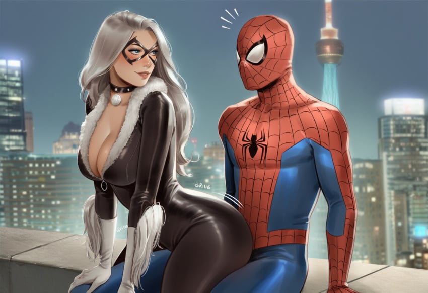 1boy 1boy1girl 1girls ai_generated big_ass big_breasts big_thighs black_cat_(marvel) breasts couple couple_(romantic) couple_love couples curvaceous curvy curvy_figure digital_media_(artwork) felicia_hardy female grinding grinding_on_penis grinding_through_clothes hips horny horny_female huge_ass huge_breasts huge_thighs large_ass large_breasts large_thighs legs light-skinned_female light-skinned_male light_skin marvel marvel_comics mature mature_female peter_parker phophopho slim_waist spider-man spider-man_(series) straight teasing thick thick_hips thick_legs thick_thighs thighs voluptuous waist white_hair wide_hips wide_thighs