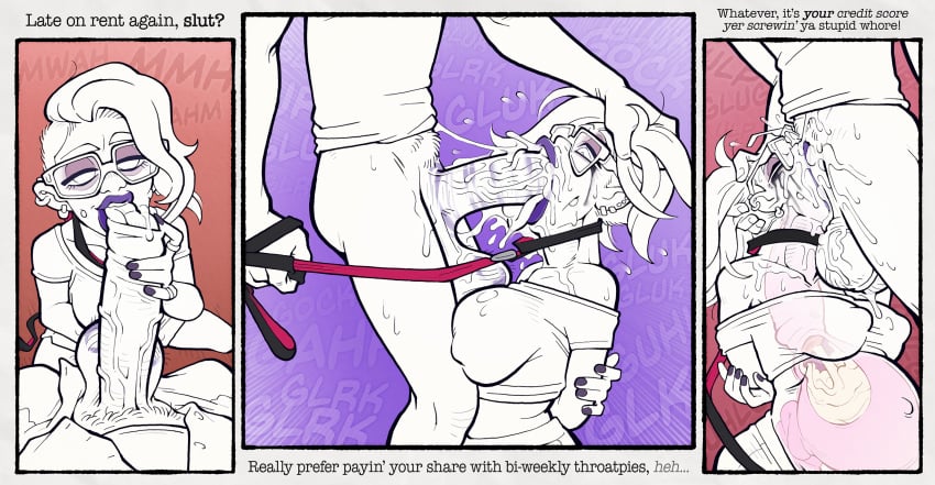 1boy 1girls 2d all_the_way_to_the_base arms_behind_back balls_deep bdsm big_cock big_dick big_penis blowjob bondage booty_shorts breasts cheek_piercing clothed clothed_sex clothing collar comic crop_top cum cum_down_throat cum_in_mouth cum_in_stomach cum_in_throat cum_inflation cum_inside cumflated_belly cumflation deep_blowjob deepthroat dialogue dominant dominant_male domination ear_piercing earrings english_language english_text excessive_cum face_fucking fellatio female female_human foreskin foreskin_play free_use glasses gokkun gym_shorts huge_cock huge_dick huge_penis human human_female human_male imminent_blowjob imminent_deepthroat imminent_fellatio imminent_irrumatio imminent_oral imminent_sex inflation irrumatio kneeling large_cock large_dick large_penis leash licking licking_cum licking_penis licking_tip lipstick lipstick_mark lipstick_marks lipstick_on_balls lipstick_on_penis lipstick_ring lipstick_smear male male_human messy messy_hair monochrome mouth_full_of_cum nail_polish nipple_bulge on_knees oral oral_creampie oral_cumflation oral_only oral_penetration oral_sex original penis piercing precum prostitution punk punk_girl punk_hair pushing_head ruined_makeup running_mascara runny_makeup sex sex_slave shaved_side short_hair slave sloppy sloppy_blowjob sparrow_(artist) stomach_bulge stomach_filled_of_cum stomach_inflation submission submissive submissive_female tagme tears text throat_bulge throat_fuck throat_swabbing tongue tongue_in_foreskin x-ray