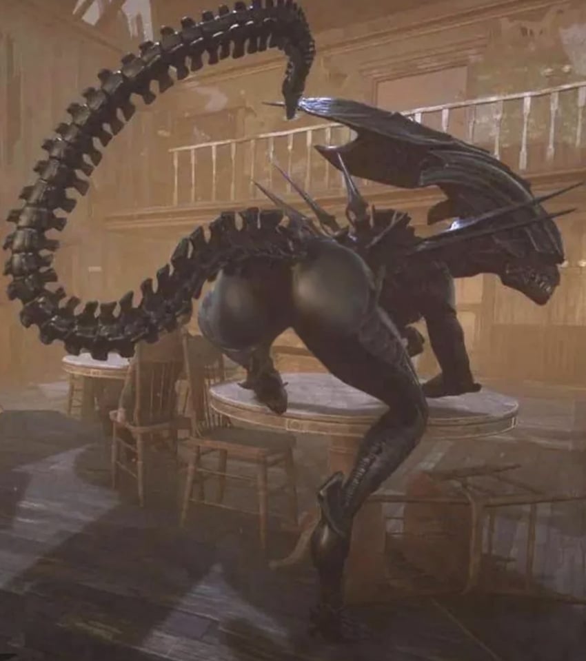 1girls 3d alien alien_(franchise) alien_girl ass ass_focus big_ass big_butt big_butt_(female) dead_by_daylight exoskeleton female female_xenomorph xenomorph xenomorph_queen xenomorph_tail