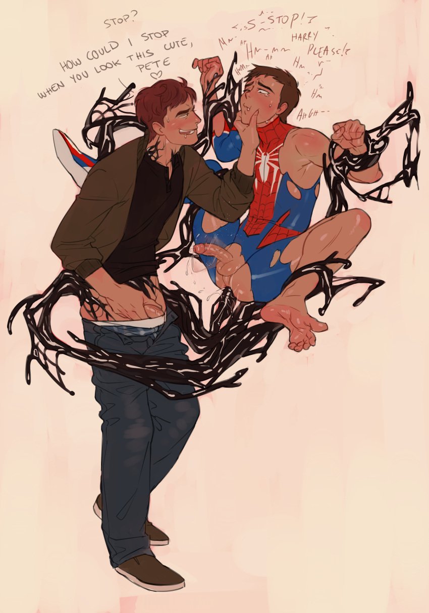 2boys anal_sex forced_sex gay_sex harry_osborn lacryboy peter_parker rape spider-man_(series) tagme torn_clothes yaoi