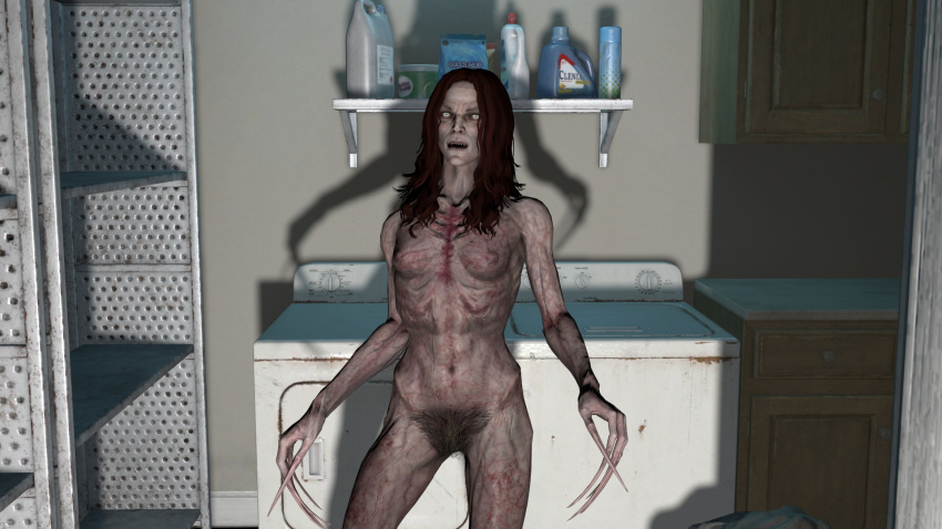 3d bruxa bush bushy_pubes long_nails naked_female nightmare_fuel nightmare_waifu pubes pubic_hair the_witcher_3:_wild_hunt undead vampire veiny