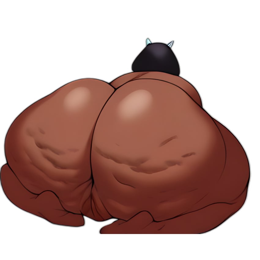 ai_generated anonymous_character ass_dough cellulite dark-skinned_female dumptruck_ass dumptruck_butt enormous_ass fat_ass female_only gigantic_ass hi_res legs_folded plump_ass plump_labia presenting_hindquarterss solo_focus ssbbw tagme