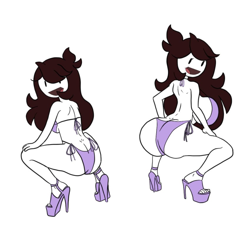 2d 2d_(artwork) bikini bikini_bottom bikini_top clone digital_art digital_drawing_(artwork) digital_media digital_media_(artwork) high_heels huge_ass huge_breasts jaiden jaiden_animations jaiden_dittfach jaidenanimations purple_bikini purple_bikini_bottom purple_bikini_top tagme twerking whispmuffin youtube youtuber