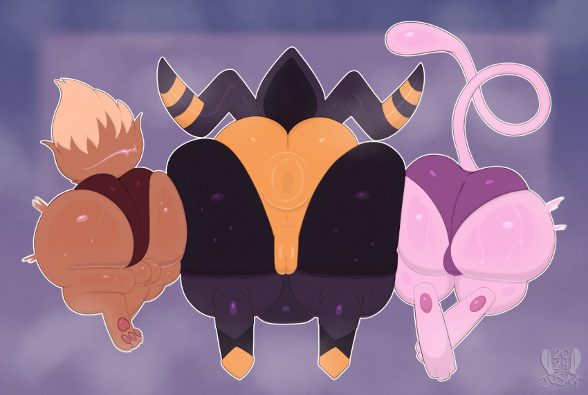 big_ass big_ass_(male) bubble_butt eevee female huge_ass justkindofhere male mew pokemon pokemon_(species) scolipede tagme thick_thighs wide_hips