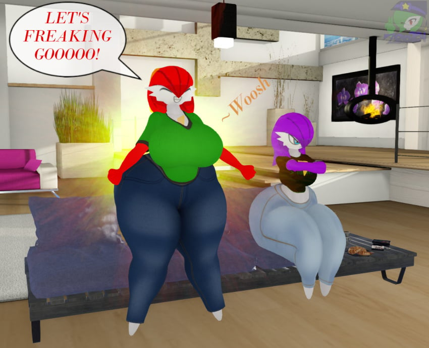 amythyst_(zer0264) big_ass big_breasts breasts bubble_butt cinder_(zer0264) female gardevoir huge_ass huge_breasts pokemon pokemon_(species) thick_thighs wide_hips zer0264