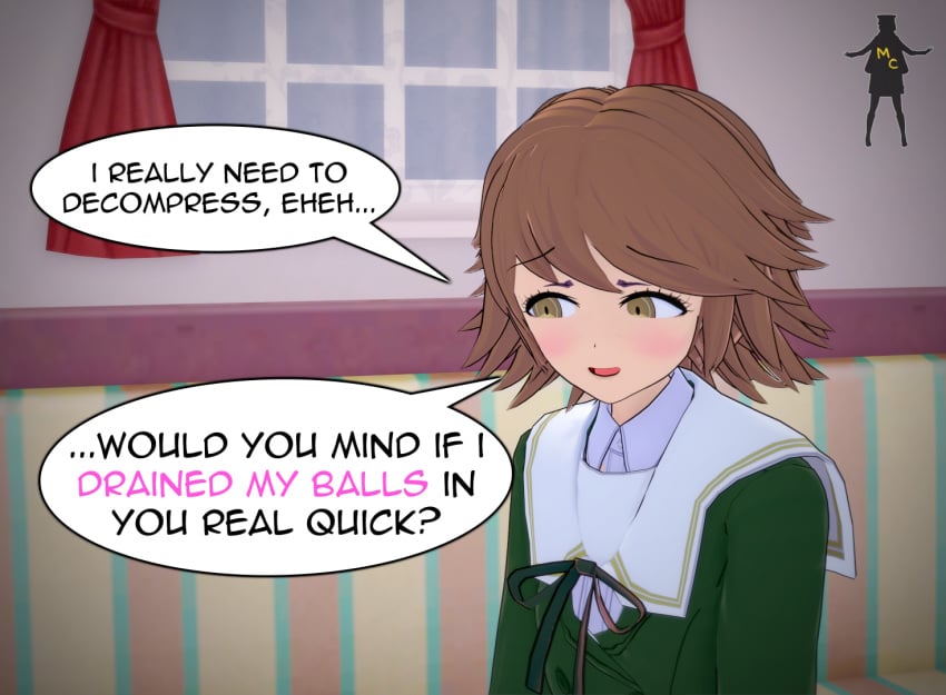 1boy comic cum_inside_request danganronpa danganronpa_2:_goodbye_despair female femboy femboy_on_female fujisaki_chihiro girly koikatsu light_skin madam_caesar nanami_chiaki super_danganronpa_2