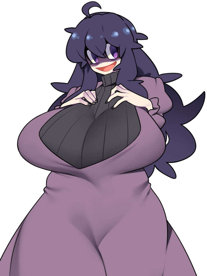 bellupup clothed hex_maniac huge_breasts tight_clothing wide_hips