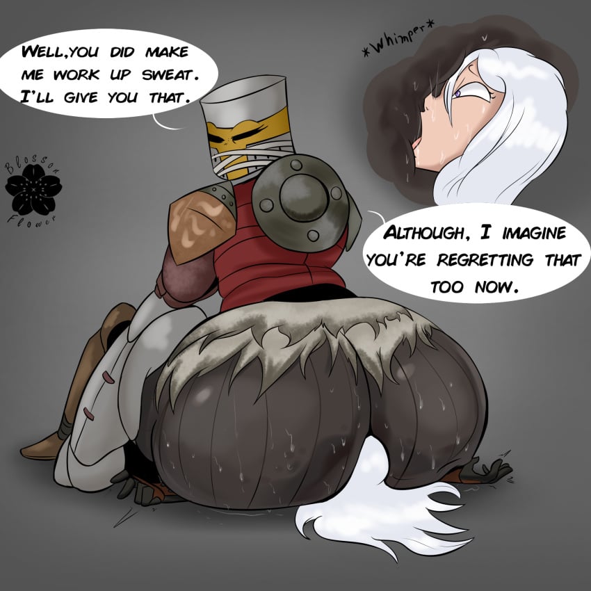 2d anilingus ass ass_on_face big_ass blossonflower bubble_ass bubble_butt comic dat_ass defeated elden_ring facesitting female female_only fromsoftware huge_ass laugh laughing rimming tarnished yuri