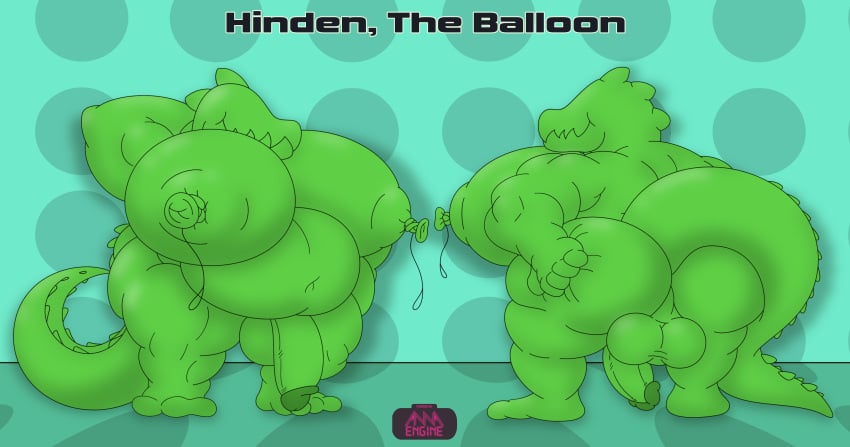 5_fingers absurd_res animal_balloon animal_humanoid animate_inanimate annaengine anthro areola ass backsack balloon balloon_humanoid balls belly biceps big_areola big_belly big_breasts big_butt big_tail biped breasts busty_boy butt_grab butt_squish circumcised crocodile crocodile_tail crocodilian crocodilian_humanoid digital_drawing_(artwork) digital_media_(artwork) english_text eyeless featureless_feet feet fingers flaccid front_view genitals green_body green_penis gynomorph hand_behind_head hand_on_butt hi_res huge_breasts huge_butt humanoid humanoid_genitalia humanoid_penis hyper_pecs inflatable intersex living_balloon living_inflatable male male_(lore) male_with_breasts model_sheet monotone_body muscular muscular_gynomorph muscular_humanoid muscular_intersex navel nipples nude open_mouth overweight overweight_gynomorph overweight_intersex penis rear_view reptile reptile_humanoid scalie scalie_humanoid shaped_balloon sharp_teeth simple_background smile solo squish standing tail teeth text thick_thighs unusual_anatomy unusual_nipples wide_hips widescreen