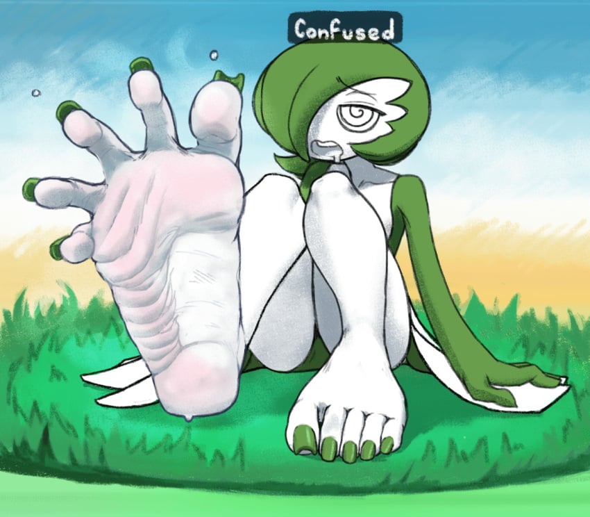 confusion feet fingerlike_toes flexible_toes foot_fetish gardevoir gif humanoid humanoid_feet hyper_feet hypnosis kerating_(artist) legs pokemon pokemon_(species) spread_toes toenail_polish toenails toes