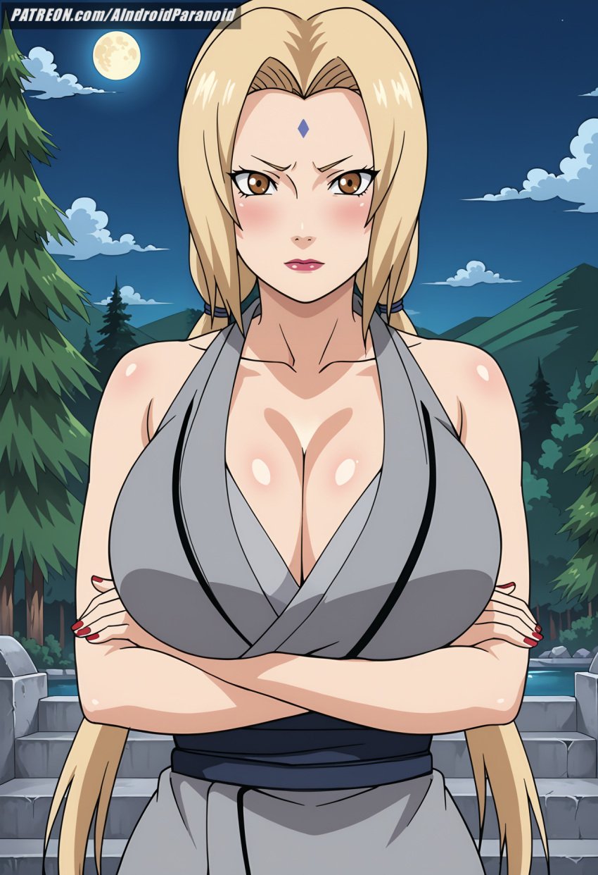 ai_generated aindroidparanoid ass big_ass big_breasts big_butt blonde_hair boruto:_naruto_next_generations busty curvy cute fat_ass female female_only gigantic_breasts hips huge_ass huge_breasts large_ass large_breasts legs narrow_waist naruto naruto_(series) naruto_shippuden slim_waist stable_diffusion thick_ass thick_thighs tsunade voluptuous waist wide_hips