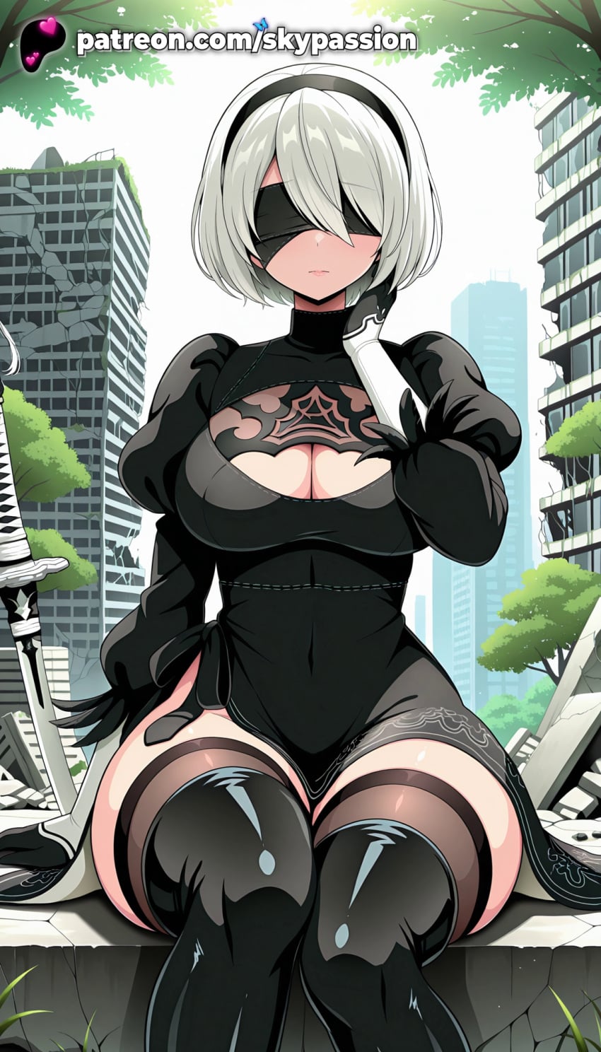 Yorha 2b (Nier) Rule 34 Image