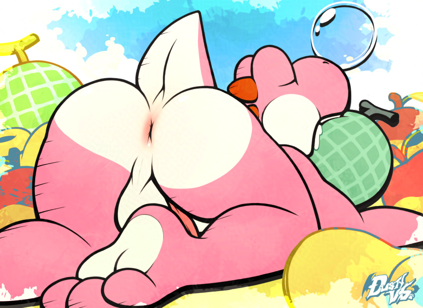 Pink Yoshi (Mario (Series)) Rule 34 Image