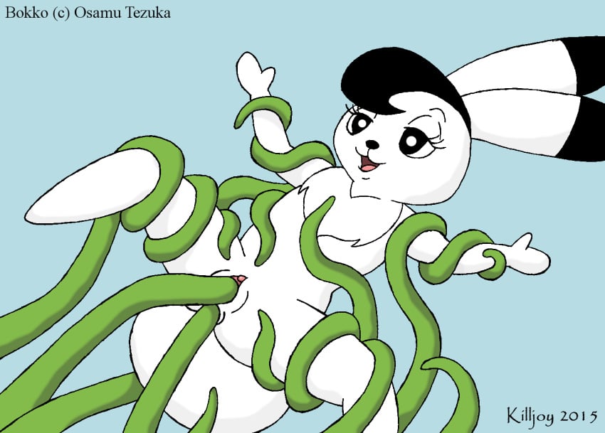 2015 alien anal anal_sex anthro bokko female forced fur furry furry_only hair killjoy_(artist) lagomorph long_ears lying mammal nude on_back osamu_tezuka_works penetration pussy rabbit rape sex solo spread_legs spreading tentacle tentacle_rape the_amazing_3 vaginal_penetration