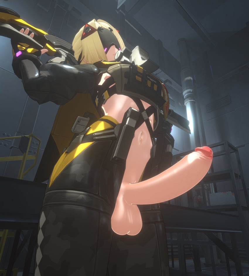 1futa 3d big_penis deskt3d futanari gun hoyoverse huge_cock sniper solo_futa trigger_(zenless_zone_zero) zenless_zone_zero