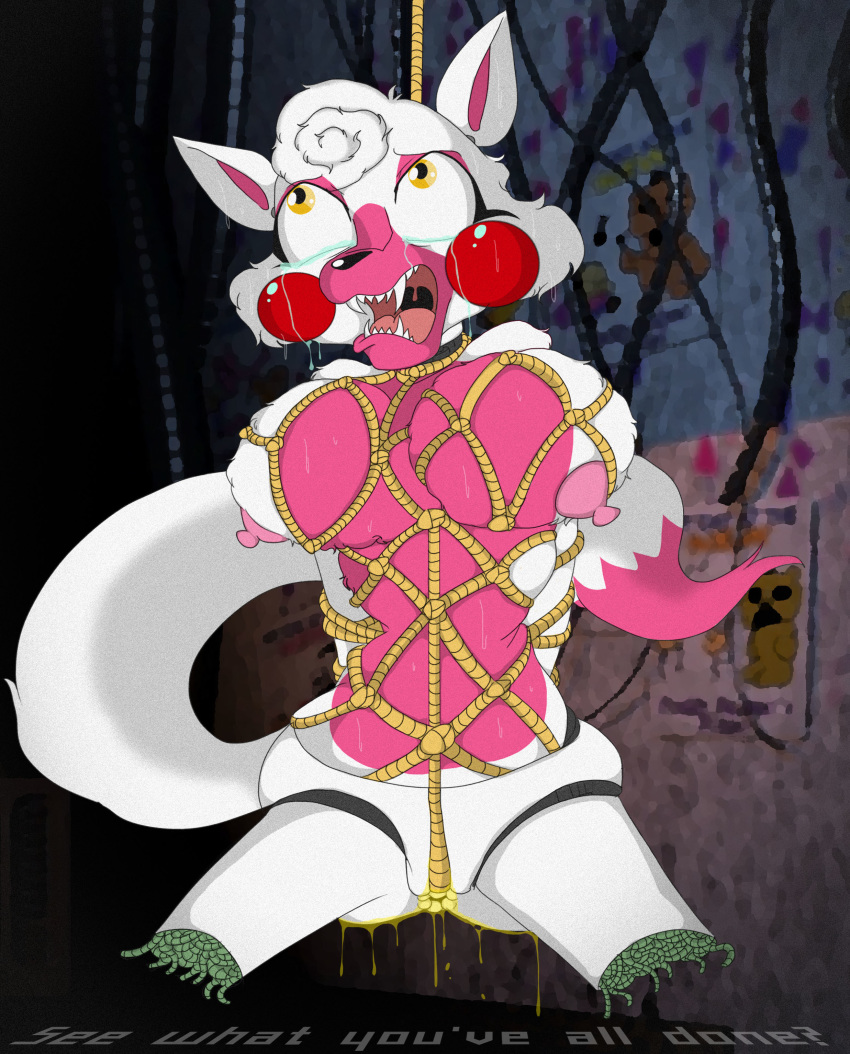 adventure_mangle_(fnaf) amputee anal animatronic anus ass blpanda bondage bound breasts broken busty canine crotch_rope female five_nights_at_freddy's five_nights_at_freddy's_2 five_nights_at_freddy's_world fox large_breasts machine mammal mangle_(fnaf) nipples peeing penetration pussy quadruple_amputee robot rope rope_bondage solo suicide sweat tears tied_up urine video_games