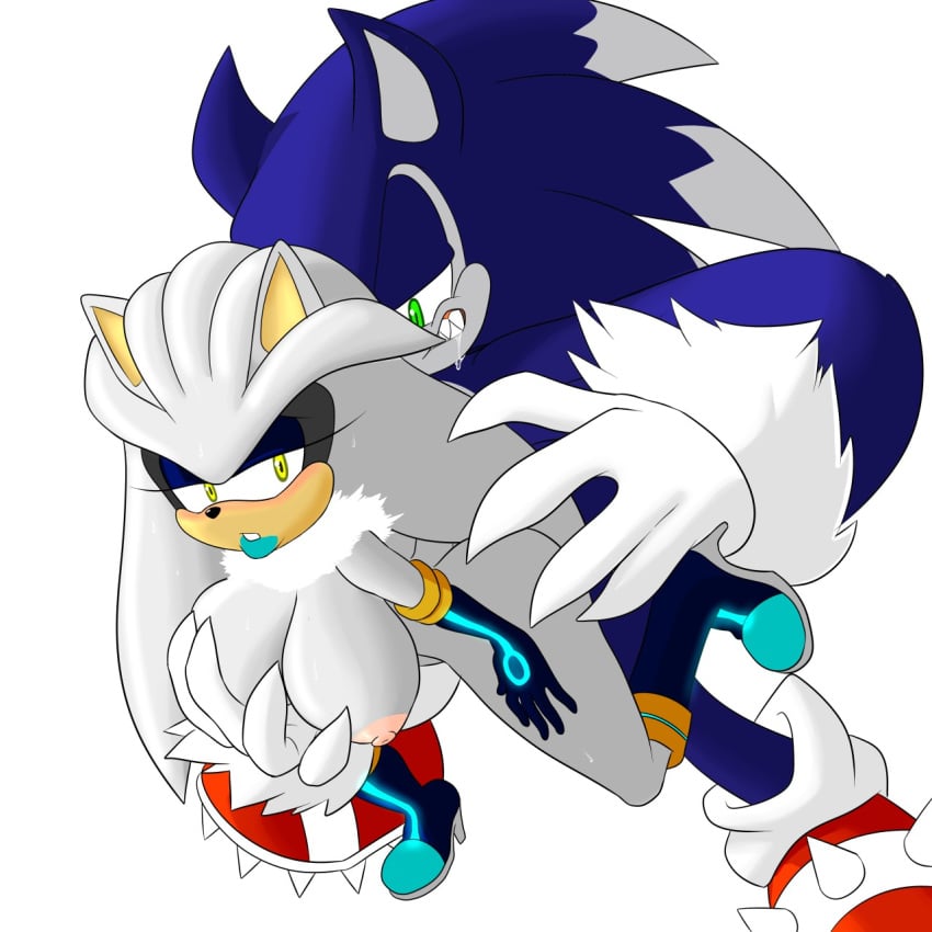 1boy 1girls anthro big_breasts bimbo boots breasts clothes duo eyeshadow female footwear gloves hedgehog hi_res high_heel_boots high_heels lipstick makeup male mammal ravnic rule_63 sega sex silver_the_hedgehog sonic_(series) sonic_the_hedgehog sonic_the_hedgehog_(series) sonic_the_werehog spiked_shoes straight vaginal_penetration werehog