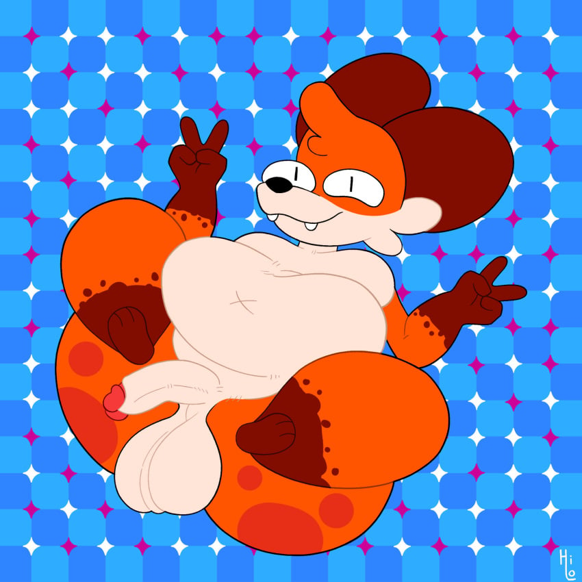 1:1 2024 anthro balls big_balls black_eyes black_nose blue_background brown_body brown_ears brown_fur canid canine canis digital_media_(artwork) flaccid fox fur genitals gesture hair half-closed_eyes hand_gesture happy hi_res high-angle_view itsme_hilo looking_at_viewer lying male mammal multicolored_body multicolored_fur narrowed_eyes navel nude obese obese_anthro obese_male on_back optical_illusion orange_body orange_fur orange_hair overweight overweight_anthro overweight_male penis pose red_fox simple_background smile smug solo soups_(superiorfox) three-quarter_view true_fox v_sign white_body white_fur x_navel