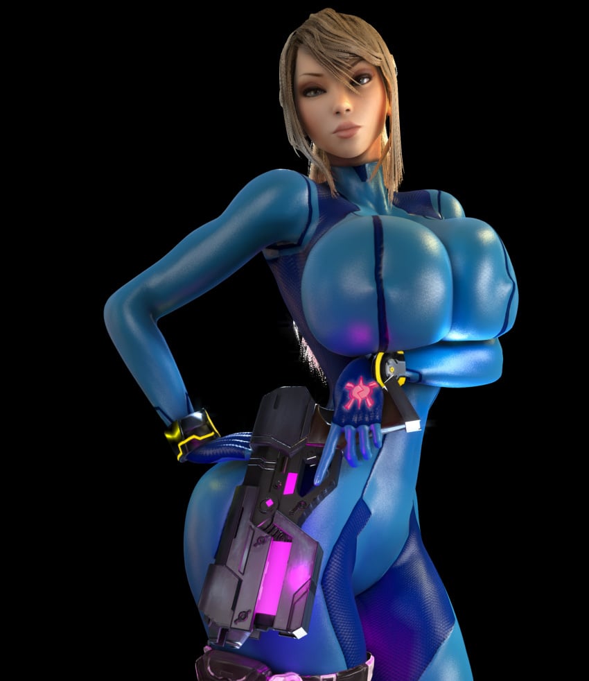 1girls 3d 3d_(artwork) alternate_ass_size alternate_breast_size arm_under_breasts ass big_ass big_breasts big_hips big_thighs bimbo blonde_hair blue_eyes breasts breasts_bigger_than_head clothed clothed_female female female_only female_solo gun hand_on_hip hand_on_own_hip high_heels high_resolution highres hips holding_gun holding_object holding_weapon hourglass_figure huge_breasts large_ass large_breasts large_hips large_thighs long_hair long_ponytail looking_at_viewer metroid nipples nipples_visible_through_clothing ponytail samus_aran skin_tight skindentation slim_waist small_waist solo solo_female thick_thighs thighs thin_waist tight_clothing vaako wasp_waist weapon wide_hips zero_suit zero_suit_samus