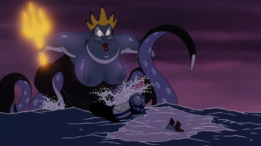 1futa ariel ariel_(the_little_mermaid) bbw disney disney_villains drawover futanari horse_penis horsecock horsecock_futanari hyper_genitalia hyper_penis large_breasts male partially_submerged prince_eric purple_skin sea_witch tentacle the_little_mermaid ursula ursula_(the_little_mermaid) witch