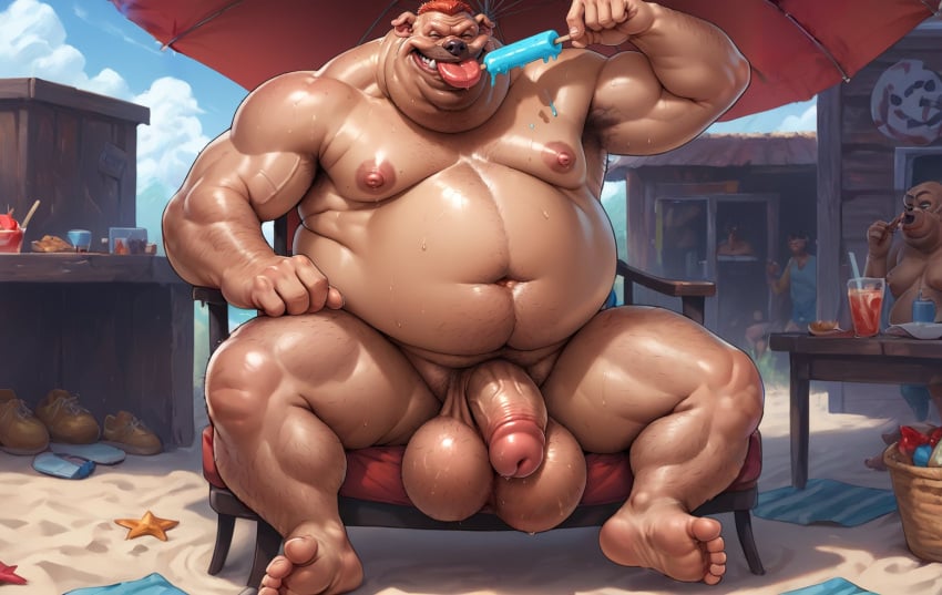 1boy a_goofy_movie abs ai_generated anthro arm_hair armpit_hair armpits balls bara big_balls big_belly big_muscles big_nipples big_pecs big_penis booster_rex brown_body bulldog canid canine chest_hair daddy dilf disney domestic_dog erect_nipples erection fangs fat fat_man gay hair hairy hairy_balls happy_trail huge_balls huge_cock huge_muscles huge_nipples huge_pecs hunk male male_only mastiff musclegut muscular muscular_anthro muscular_male navel nipples nude overweight pecs pubic_hair red_hair roxanne's_dad solo sweat