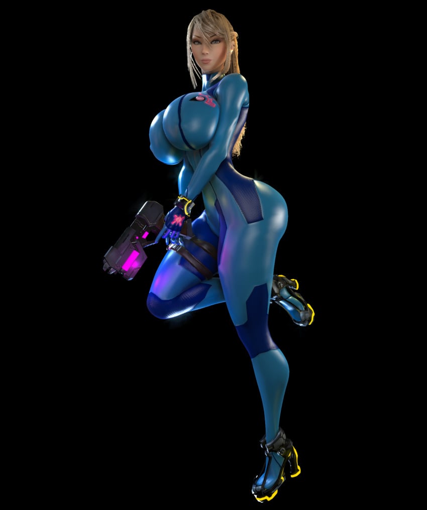 1girls 3d 3d_(artwork) alternate_ass_size alternate_breast_size ass big_ass big_breasts big_hips big_thighs bimbo blonde_hair blue_eyes breasts breasts_bigger_than_head clothed clothed_female female female_only female_solo gun high_heels high_resolution highres hips holding_gun holding_object holding_weapon hourglass_figure huge_breasts large_ass large_breasts large_hips large_thighs long_hair long_ponytail looking_at_viewer metroid nipples nipples_visible_through_clothing ponytail samus_aran skin_tight skindentation slim_waist small_waist solo solo_female thick_thighs thighs thin_waist tight_clothing vaako wasp_waist weapon wide_hips zero_suit zero_suit_samus