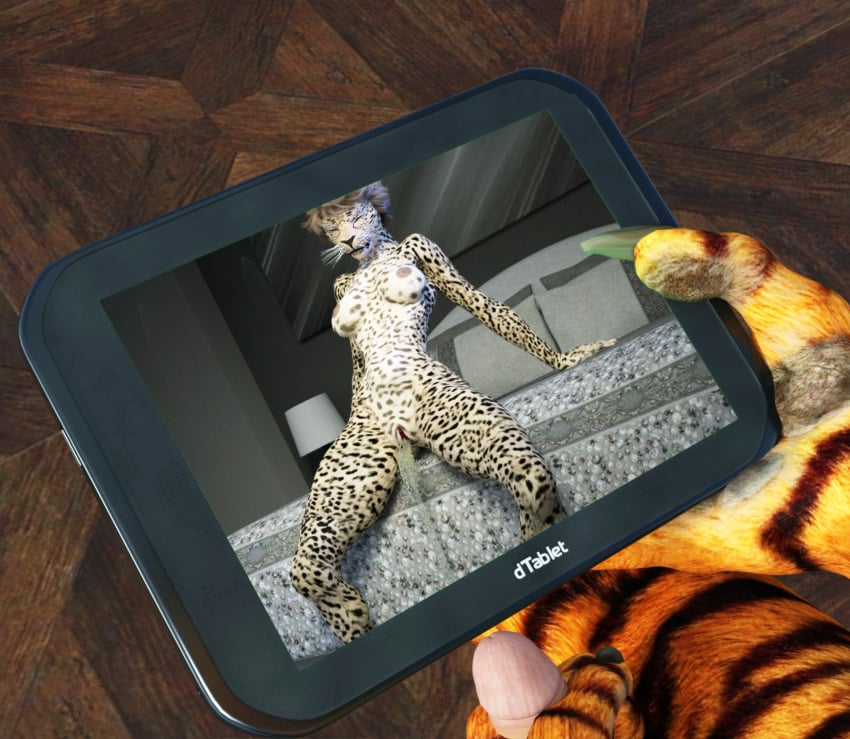 3d anthro car feline female leopard male mammal omorashi peeing saberjackal_(artist) tiger uncensored urine vehicle watersports