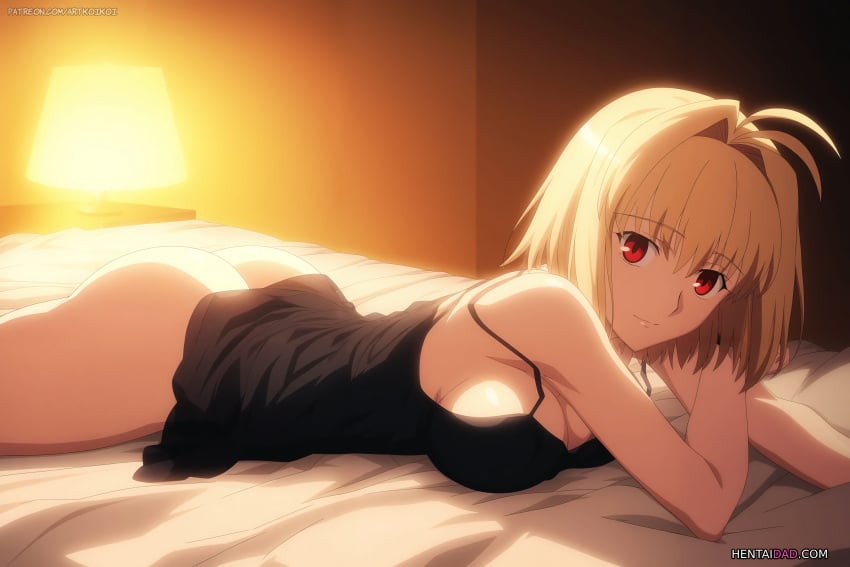 1girls ai_generated arcueid_brunestud ass background bed bed_sheet bedroom before_sex big_breasts black_lingerie blonde_hair_female carnival_phantasm closed_mouth closed_mouth_smile curtains curtains_closed eyes_open female_pervert giving_in_to_pleasure horny_female lampshade lingerie looking_at_viewer lust lying lying_on_bed medium_ass medium_butt melty_blood melty_blood:_type_lumina mouth_closed nice_ass only_female only_girl open_eyes pervert_female pov pov_male red_eyes red_eyes_female remastered sexy short_hair short_hair_female smile smiley_face smiling_at_viewer solo solo_female solo_focus thick_legs thick_thighs tsukihime type-moon upscaled vampire vampire_girl wanting_sex white_skin white_skinned_female yellow_hair yellow_hair_female