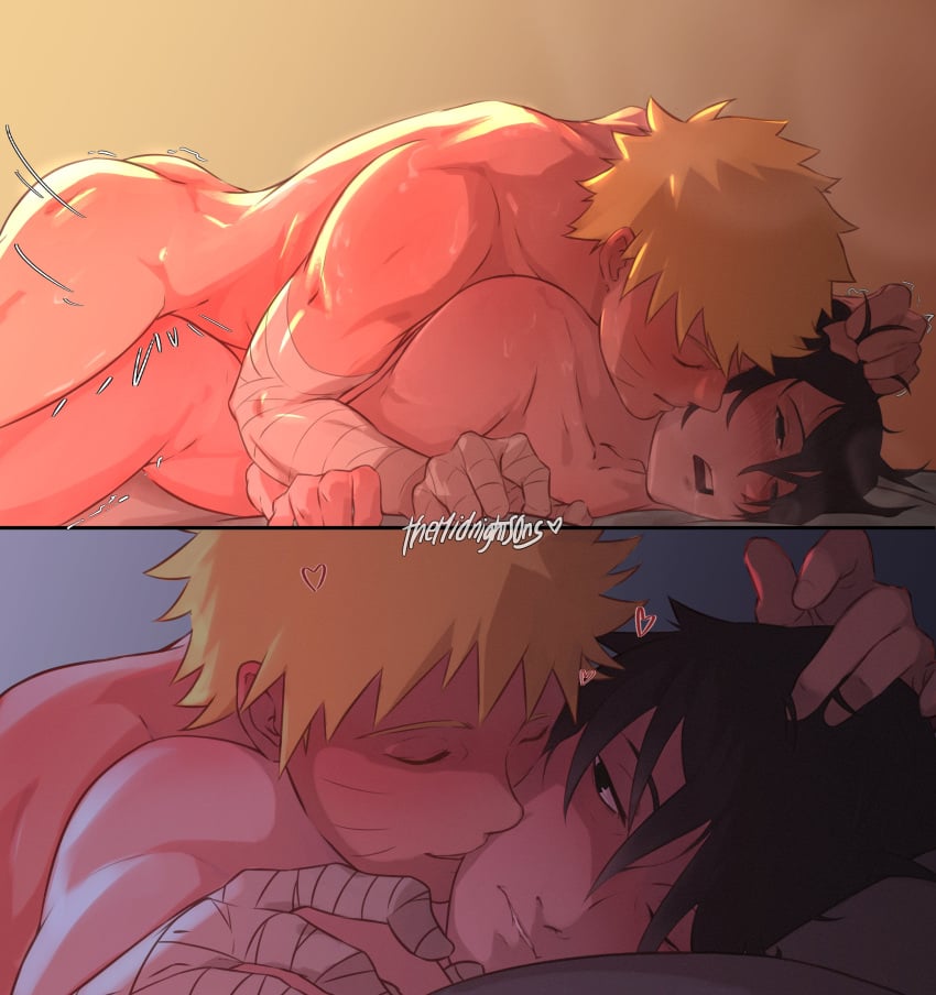 2boys absurd_res absurdres anal anal_penetration anal_sex ass ass_focus bandage bandaged_arm bedroom biting_lip black_hair blonde_hair blush boruto:_naruto_next_generations bubble_ass bubble_butt butt closed_eyes completely_naked completely_nude completely_nude_male dat_ass duo duo_focus facial_markings from_behind from_behind_position gay gay_sex hair_pull hair_pulling heart heart_symbol hearts hi_res high_resolution highres imminent_creampie indoors kiss kissing kissing_cheek light-skinned_male light_skin looking_at_partner looking_back love_hearts lying lying_on_bed lying_on_stomach male male/male male_only male_penetrated male_penetrating male_penetrating_male messy_hair moan moaning moaning_in_pleasure mounting multiple_boys muscles muscular muscular_male naked naruto naruto_(series) naruto_uzumaki nose_blush nude nude_male on_front on_stomach one_eye_closed open_mouth pale-skinned_male pale_skin prone prone_bone prone_position pulling_hair romantic romantic_ambiance romantic_couple romantic_sex sasuke_uchiha shonen_jump shounen_jump shueisha straddle straddling sweat sweatdrop sweating themidnights0ng thrusting thrusting_into_ass twink uchiha_sasuke uzumaki_naruto very_high_resolution weekly_shonen_jump weekly_shounen_jump whisker_markings whiskers yaoi yellow_hair