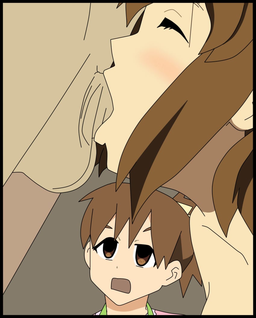 brown_eyes brown_hair brush closed_eyes deepthroat family fellatio female hair human human_only humanoid k-on! male oral penis shika-hina short_hair sister straight ui_hirasawa_(k-on!) yui_hirasawa_(k-on!)