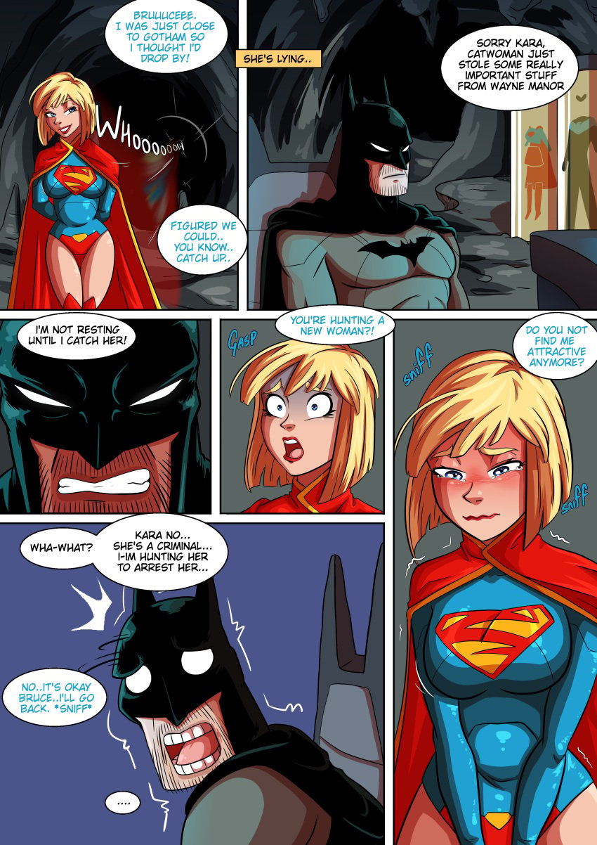 batman_(series) breasts bruce_wayne kara_danvers kara_zor-el new_52 supergirl supergirl_(series) wacum