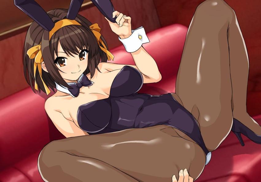 bunnysuit haruhisky spread_legs suzumiya_haruhi suzumiya_haruhi_no_yuuutsu tagme