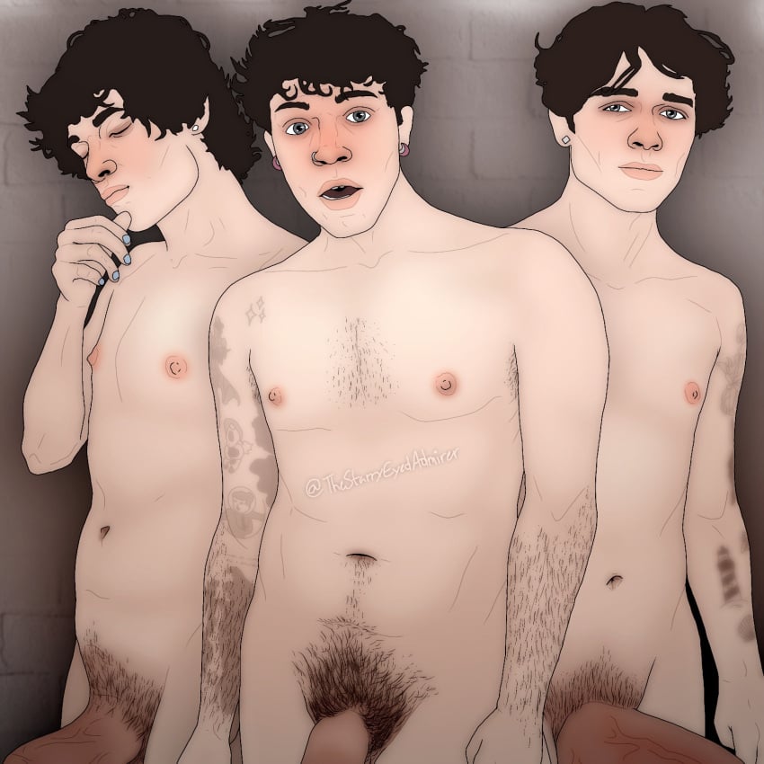 3boys big_cock big_cocks big_dick big_dicks christopher_sturniolo matthew_sturniolo nicolas_sturniolo tattoos thestarry900 triplets