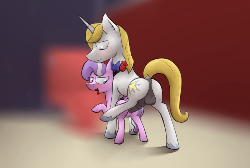 age_difference bathroom diamond_tiara_(mlp) female male marsminer my_little_pony penetration prince_blueblood_(mlp) straight vaginal_penetration young