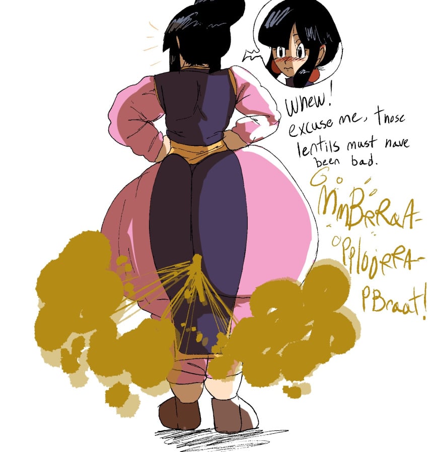 1boy 1boy1girl 1girls 2020s 2025 2025s alternate_ass_size alternate_body_type april_fool's_day april_fools april_fools'_day asian_female ass_bigger_than_head ass_bigger_than_torso ass_focus black_hair bottom_heavy_female bottomless_female chi-chi_(dragon_ball) chi_chi chichi chinese_clothes dialog dialogue dragon_ball dragon_ball_z dumptruck_ass dumptruck_butt embarrassed embarrassed_female fart fart_cloud fart_fetish farting female gas_cloud gassy gassy_female hair_bun hips_wider_than_shoulders huge_ass huge_butt huge_thighs jpeg male massive_ass melissaalli milf mommy mother mother_and_son no_background offscreen_character offscreen_male onomatopoeia part_4 part_of_a_set pear-shaped_figure pear_shaped simple_background solo_female solo_focus son_gohan son_gohan_(young) text thick_as_fuck thick_thighs thunder_thighs thunderthighs twitter_link voluptuous voluptuous_female white_background wobbling_ass wobbling_butt