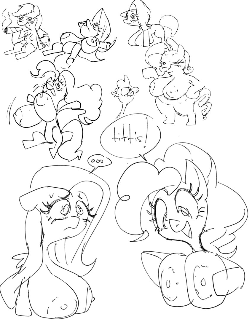 ... 1boy 4girls anthro blunt bouncing_breasts breast_press breasts bruh chubby coolerinker doodle fluttershy_(mlp) huge_breasts inker_comics inkershike lol long_hair looking_down my_little_pony o_o pinkie_pie_(mlp) pony pudgy_belly rainbow_dash_(mlp) rarity_(mlp) sketch spike_(mlp) what