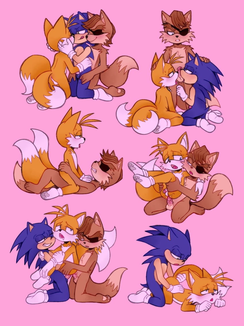 2_tails 3:4 5_fingers anal anal_sex anonpupb anthro anthro_on_anthro anthro_penetrated anthro_penetrating anthro_penetrating_anthro ball_lick balls biped canid canine clothing countershade_face countershade_torso countershading dipstick_tail double_penetration duo erection eulipotyphlan eye_patch eyewear father_(lore) father_and_child_(lore) father_and_son_(lore) fingers fox genitals glans gloves group group_sex handwear hedgehog hi_res humanoid_genitalia humanoid_penis incest_(lore) interspecies intraspecies licking male male/male male_penetrated male_penetrating male_penetrating_male mammal markings multi_tail multiple_images oral parent_(lore) parent_and_child_(lore) parent_and_son_(lore) penetration penile penile_penetration penis penis_in_ass sega sex son_(lore) sonic_(series) sonic_the_hedgehog sonic_the_hedgehog_(series) tail tail_markings tails tails_the_fox threesome tongue trio white_clothing white_gloves white_handwear
