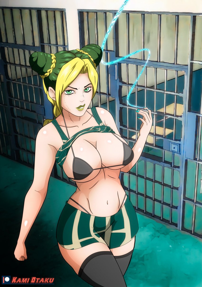 1girls female jojo&#039;s_bizarre_adventure jolyne_kujo kami_otaku solo solo_female tagme