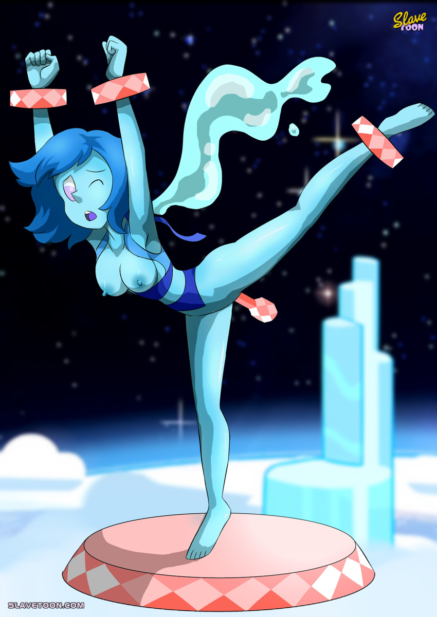 1girls blue_hair blue_skin bondage breasts cartoon_network cracked_lapis_lazuli female female_only gem_(species) helpless lapis_lazuli_(gem) lapis_lazuli_(steven_universe) nipples ocean_gem_(steven_universe) penetration rape slavetoon spread_legs steven_universe tagme torture vibrator warp_pad