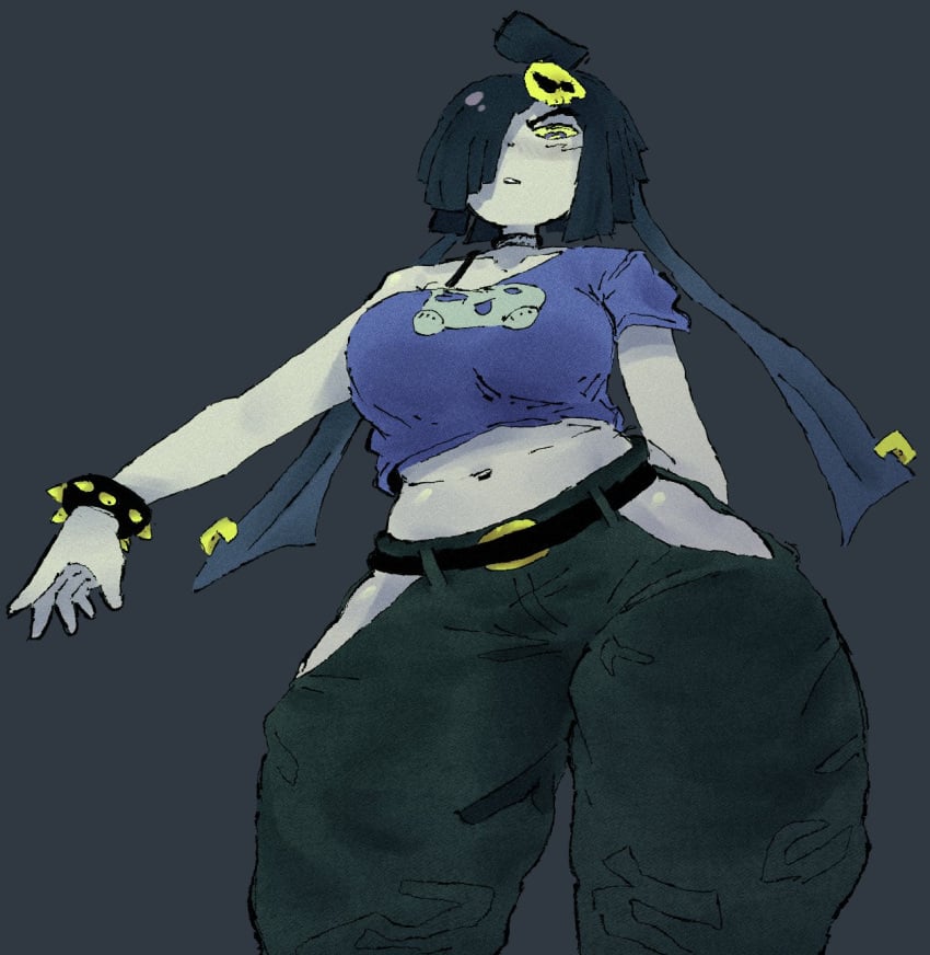 1girls female female_focus female_only fnf fnf_mods friday_night_funkin friday_night_funkin_mod graffiti_groovin' low-angle_view mora_(graffiti_groovin) rechiru rechitv solo solo_female solo_focus spinarooz tagme
