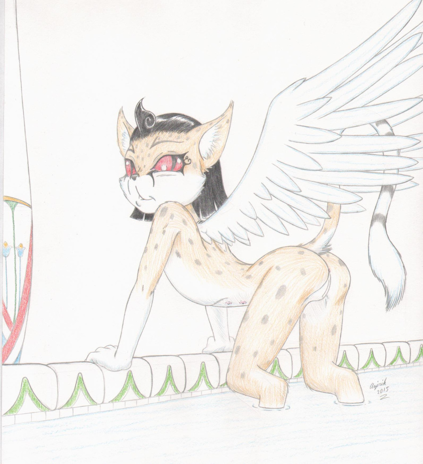 azirik bath hi_res nefferkitty nephthys nipples pussy red_eyes sphinx wings