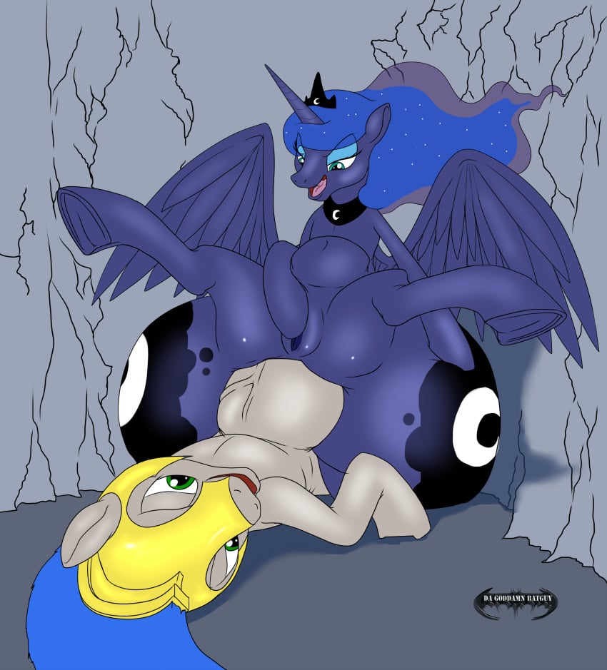 2015 alicorn anal anal_sex ass big_ass color da_goddamn_batguy earth_pony equine erection female feral friendship_is_magic horn horse huge_ass hyper hyper_ass hyper_penis male mammal my_little_pony penetration penis pony princess_luna_(mlp) pussy royal_guard_(mlp) sex stomach_bulge wings