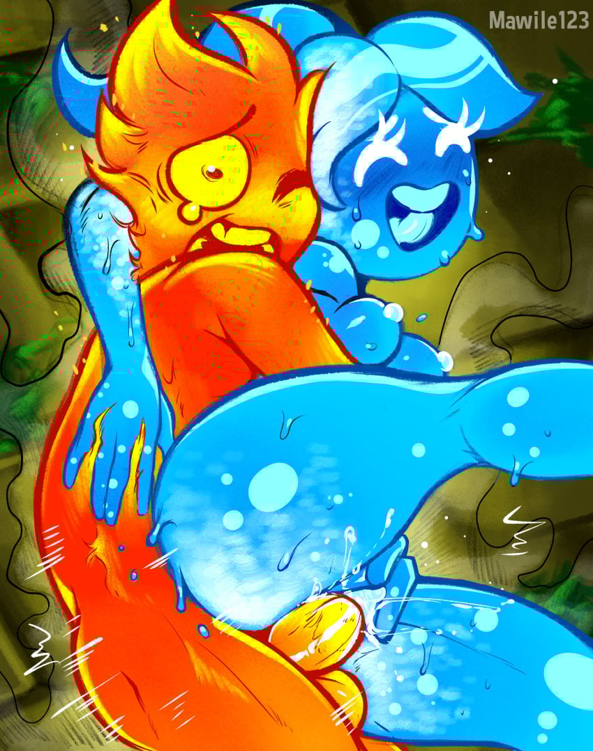 2024 5_fingers balls black_eyes blue_body blue_hair blue_pussy blue_tongue bodily_fluids clitoris closed_eyes elemental_creature elemental_humanoid female female_penetrated fingers fire fire_creature fire_humanoid fireboy_(fireboy_and_watergirl) fireboy_and_watergirl from_behind_position genital_fluids genitals hair hi_res hug humanoid humanoid_hands humanoid_on_humanoid humanoid_penetrated humanoid_penetrating humanoid_penetrating_humanoid lying male male/female male_penetrating male_penetrating_female mawile123 not_furry on_side one_eye_closed orange_balls orange_penis orgasm pain penetration penis pussy sex smile spoon_position tears thrusting tongue vaginal_fluids water water_creature water_humanoid watergirl_(fireboy_and_watergirl) yellow_balls yellow_penis yellow_sclera