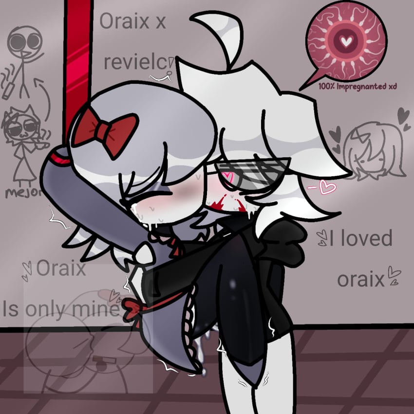 anti_cleiver blush bow cleiver crying cum cum_drip cum_inside eyes_closed female grabbing heart_eyes hearts impregnation kidnapped kiss kissing nakky_draws oraix ribbon sex stickman sweat tears vaginal_penetration xiaro yandere youtube
