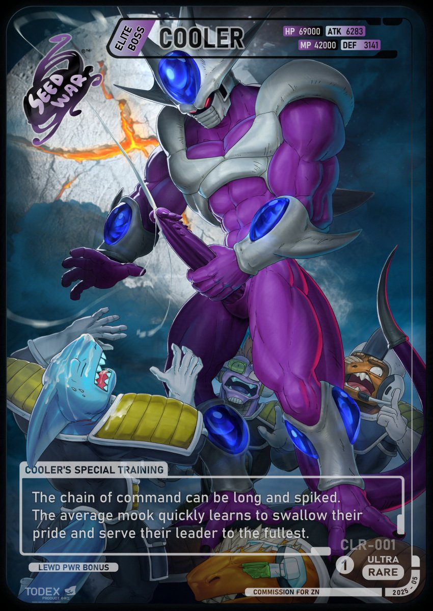 2025 3_toes abs alien alien_humanoid animal_genitalia anthro armor battle biceps big_penis bodily_fluids card clothing communicator cooler_(dragon_ball) cum cum_in_mouth cum_inside cum_on_face cum_string cumshot cumshot_on_face defeated detailed detailed_background digital_media_(artwork) dominant dragon_ball ejaculation english_text erection feet fish frieza_race full-length_portrait genital_fluids genital_slit genitals gloves glowing glowing_eyes group hand_on_penis handwear headgear helmet hi_res humanoid humanoid_genitalia humanoid_penis humiliation imminent_rape imminent_sex larger_male long_penis male male/male male_focus marine masturbation moon muscular muscular_male orgasm panicking penile penile_masturbation penis portrait presenting presenting_penis purple_body purple_penis purple_skin questionable_consent reaching red_eyes scalie scouter shark size_difference smaller_male spiked_penis spikes spikes_(anatomy) standing_on_another stats tagme tail text thick_penis todex toes unconscious uniform unusual_anatomy unusual_genitalia unusual_penis