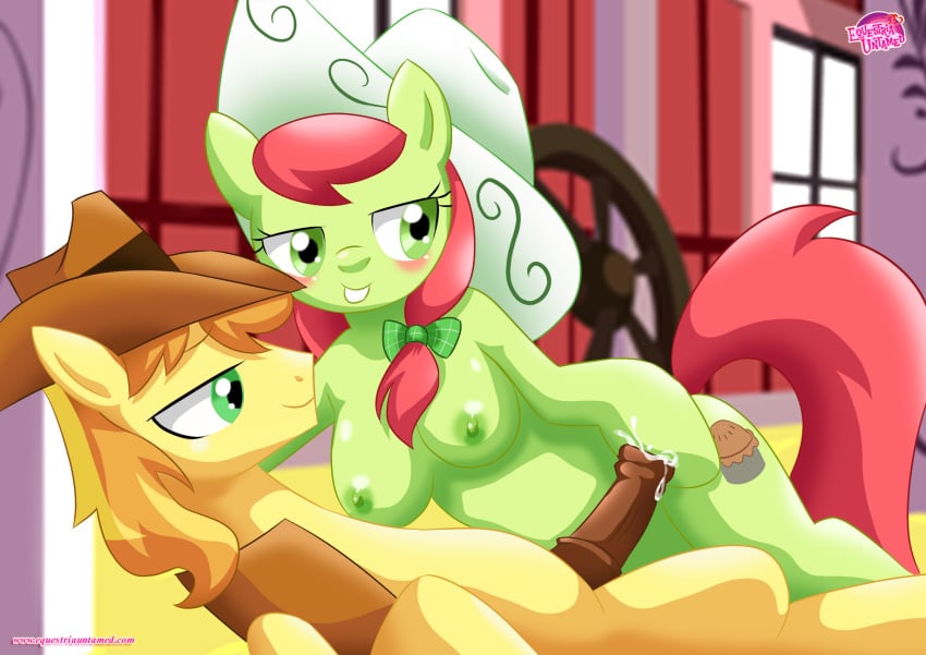 1boy braeburn breasts equestria_untamed female friendship_is_magic my_little_pony tagme