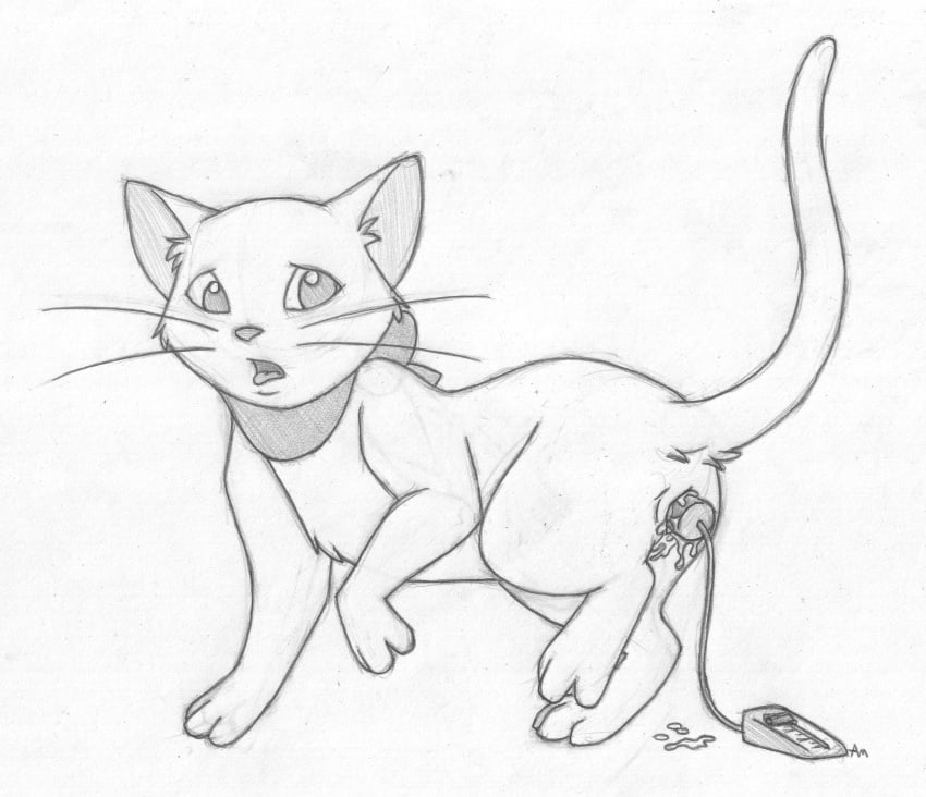 1girls 2009 amarimasi feline female feral greyscale looking_back mammal masturbation mizzyam monochrome neko_no_ongaeshi open_mouth pencil_(artwork) pussy pussy_juice quadruped raised_tail sex_toy side_view sketch solo studio_ghibli the_cat_returns tongue tongue_out traditional_media_(artwork) vaginal_masturbation vibrator wet whiskers yuki_(the_cat_returns)