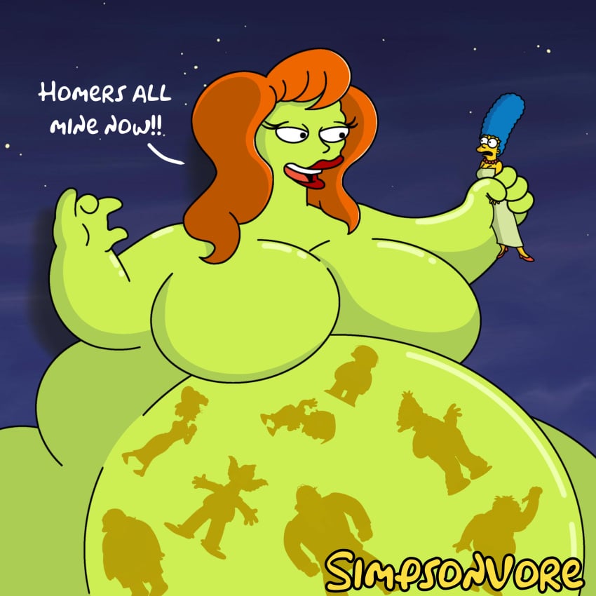 blob marge_simpson mindy_simmons simpsonsvore the_simpsons vore